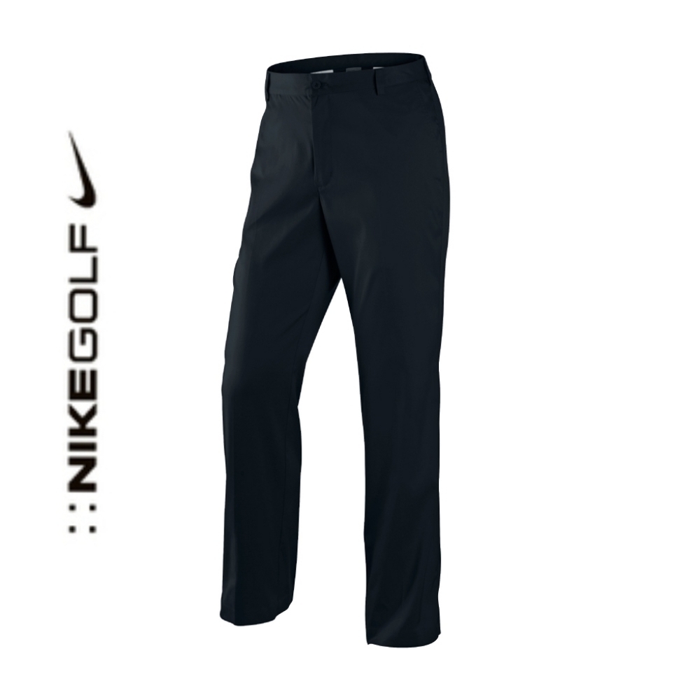 NIKE GOLF Fit-Dry Flat Front Trousers Black Sz 14